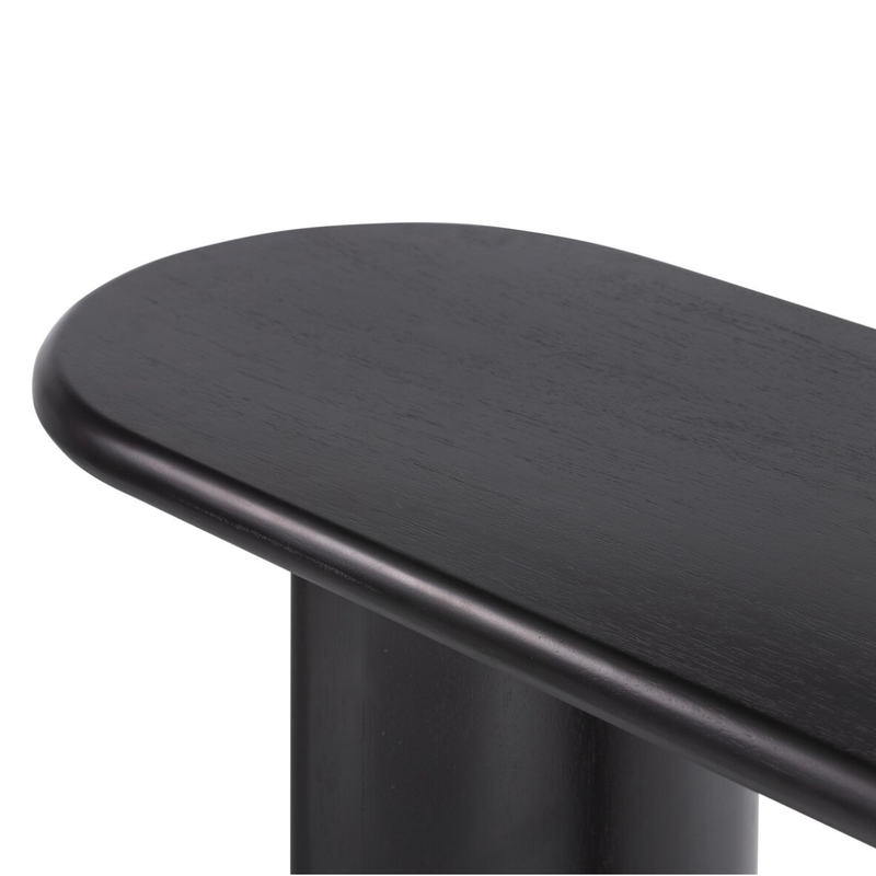 Paden Console Table in Aged Black Acacia