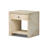 Dolly Nightstand in Natural Taupe Vellum