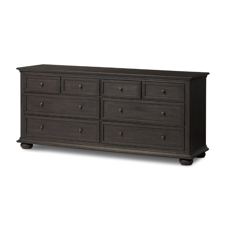 Geoffrey Wide Dresser in Smoked Black Veneer