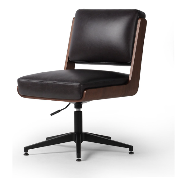 Landon Armless Desk Chair in Sonoma Black