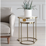 Aragon Nesting Tables - White - Set of 2
