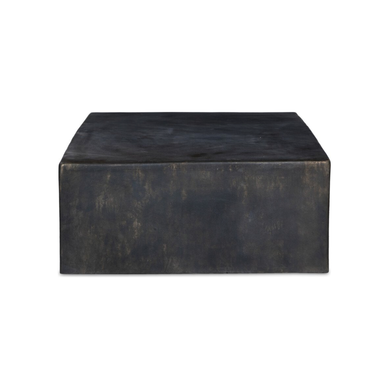 Palumbo Outdoor Coffee Table in Distressed Bronze