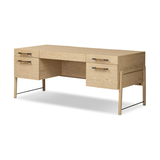 Rosedale Executive Desk in Yucca Oak Veneer