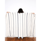 The Camden Throw - Navy Stripe