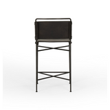 Wharton Counter Stool in Distressed Black