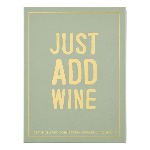 Just Add Wine - Serving Set Book Box