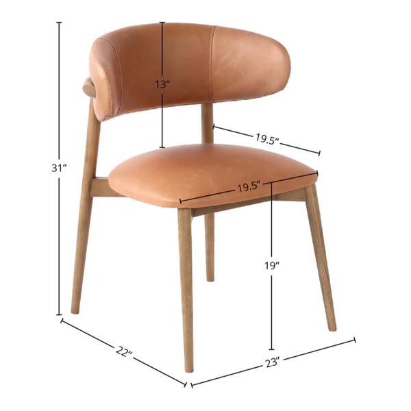 Milo Dining Chair - Hazelnut