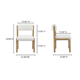 April Dining Chair White-Set Of Two