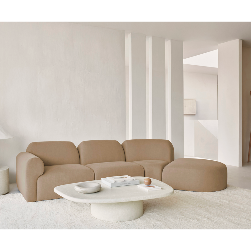 Elements Coffee Table in Pebble