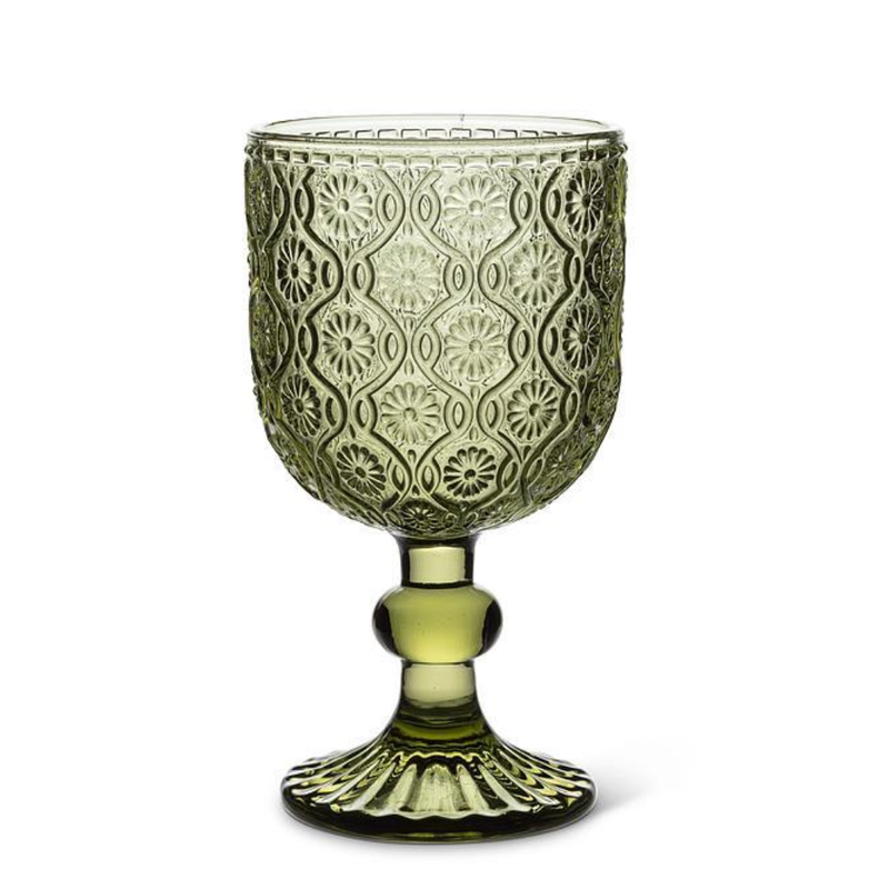 Daisy Glassware Olive