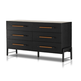 Rosedale 6 Drawer Dresser in Ebony Oak