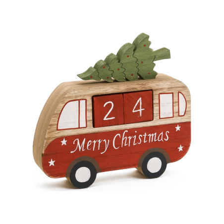 Advent Calender Mini Bus in Red