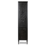 Toulouse Cabinet - Distressed Black Oak
