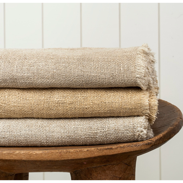 Culver Woven Table Runner in Oyster