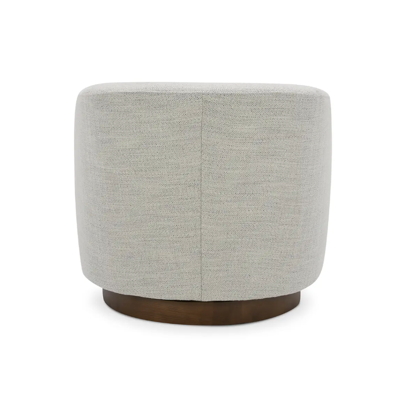Oscy Swivel Chair in Splashed White