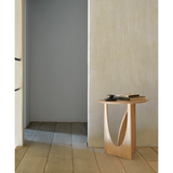 Geometric Side Table in Oak