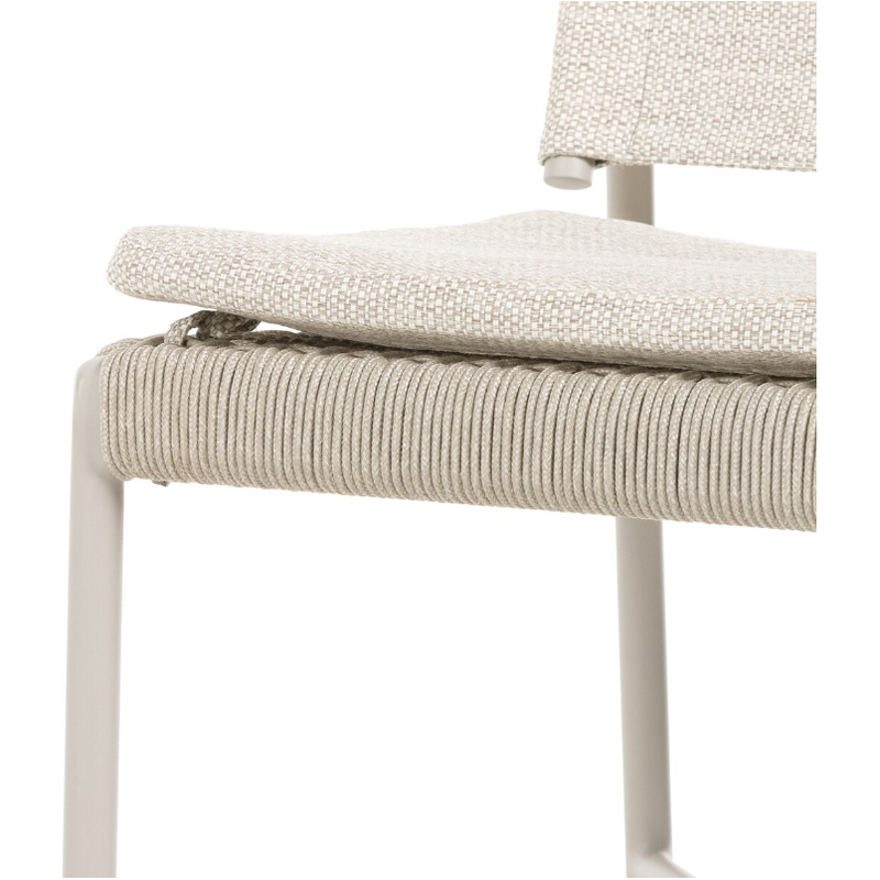 Miller Outdoor Dining Chair in Faye Sand