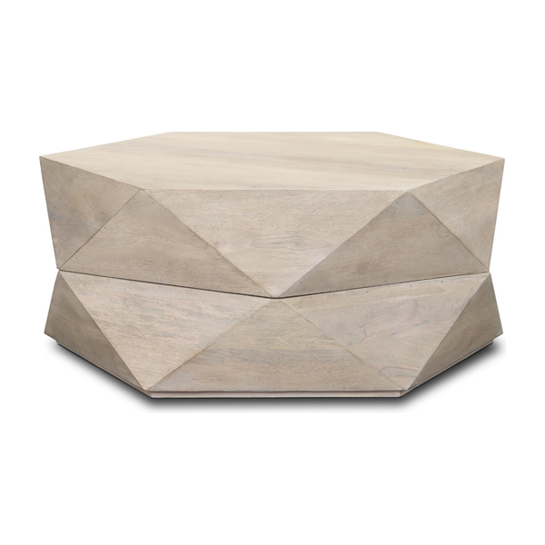 Arretto Storage Coffee Table - White Washed