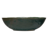 Stoneware Matte Green Serving Bowl