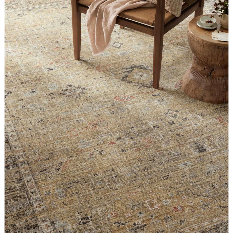 Millie Rug - Gold and Charcoal