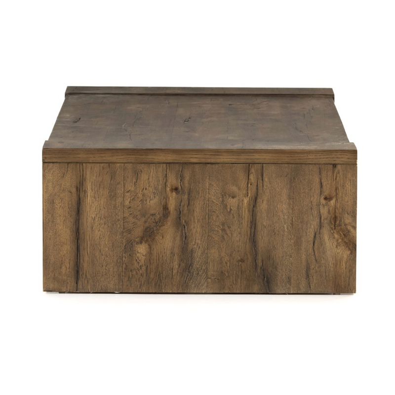 Beam Coffee Table with Rustic Fawn Veneer