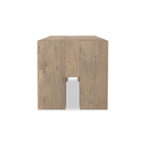 Abaso Accent Bench in Whitewash Rustic | 70"