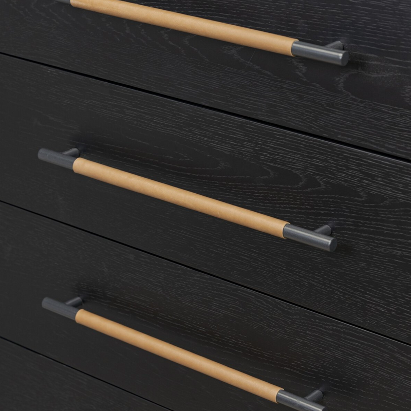 Rosedale 8 Drawer Dresser in Ebony Oak Veneer