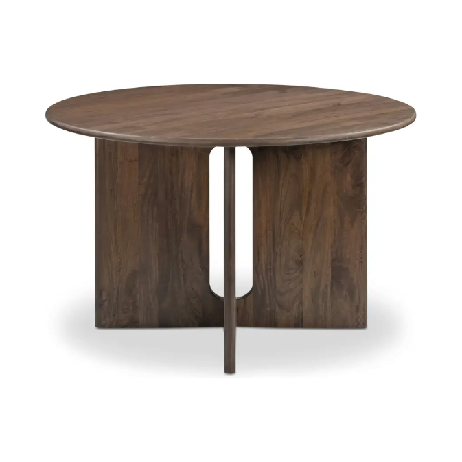 Stanley Dining Table in Dark Brown