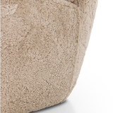 Amelie Chair in Beige Shearling