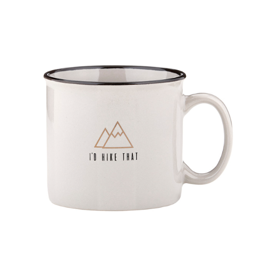 I'd Hike That - Grey Campfire Mug