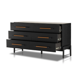 Rosedale 6 Drawer Dresser in Ebony Oak