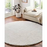 Angora Shag Rug in Cream