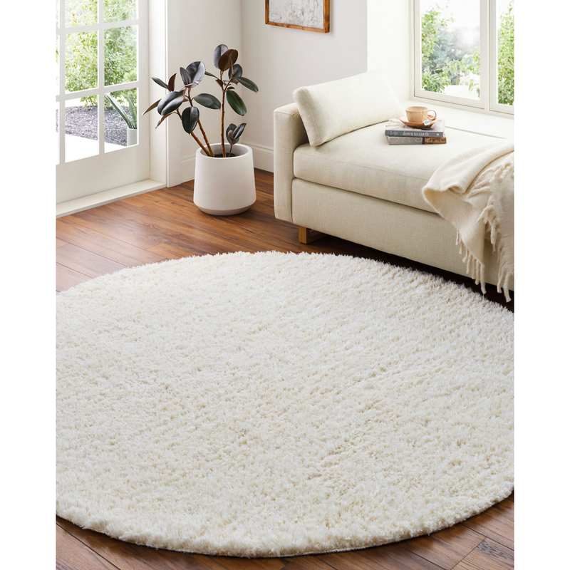 Angora Shag Rug in Cream