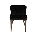 Mila Dining Chair in Black Velvet