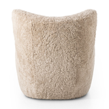 Amelie Chair in Beige Shearling