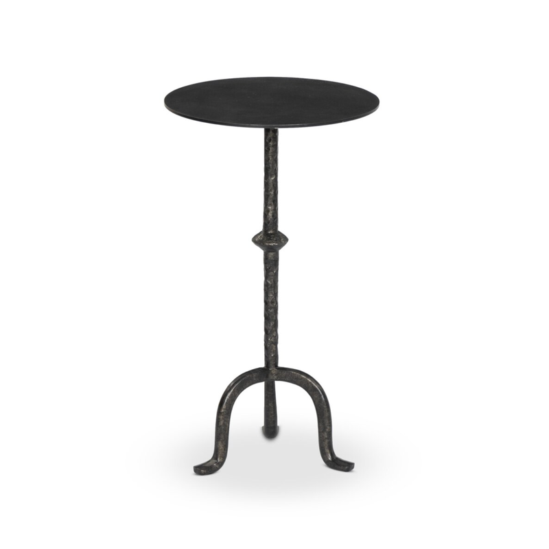 Jocelyn End Table in Raw Black Iron