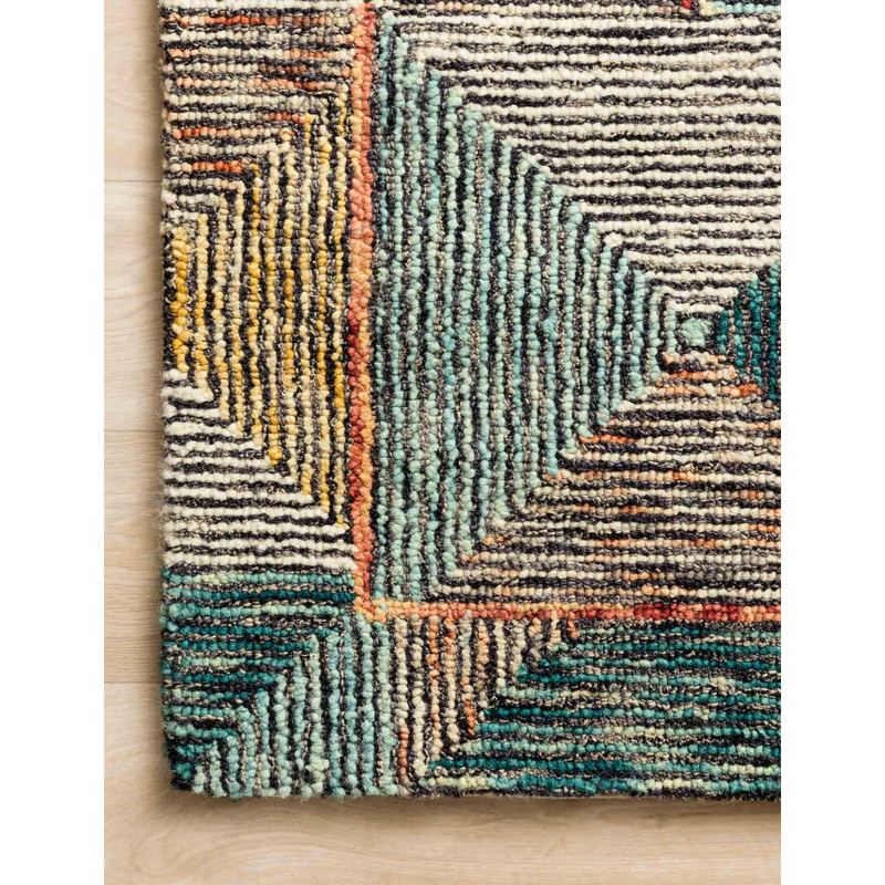Spectrum Rug in Lagoon/ Spice