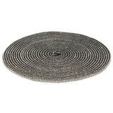Black Round Woven Placemat