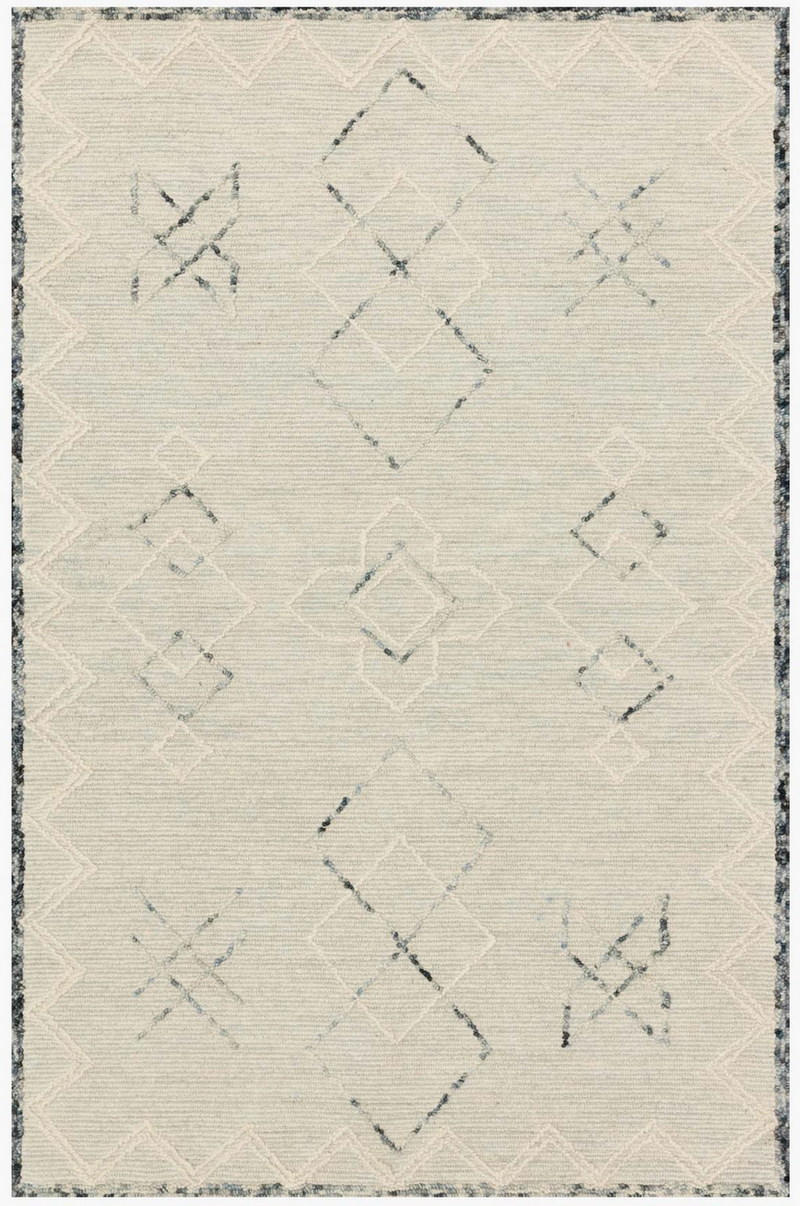 Leela Rug - Ocean / White
