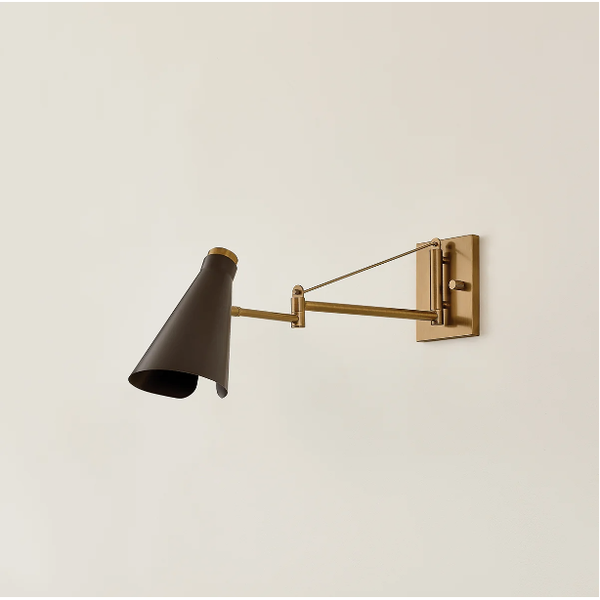 Andersen Sconce in Patina Brass and Bronze