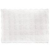 Luxe Sculpted Rabbit Fur Bath Mat