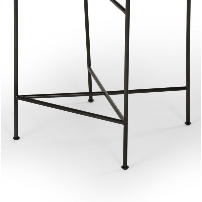 Wharton Counter Stool in Distressed Black