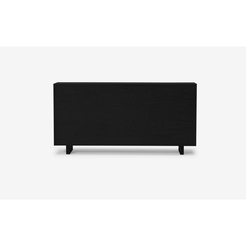 Stadium Double Dresser in Black Oak