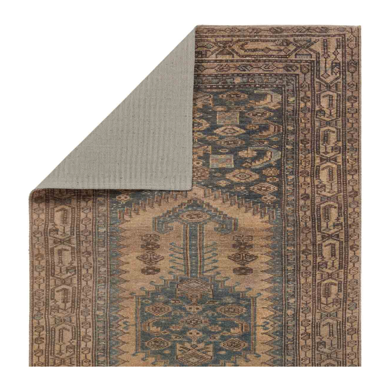 Canteena Rug - Brown, Blue &amp; Tan