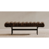 Harrison Bench in Dark Brown
