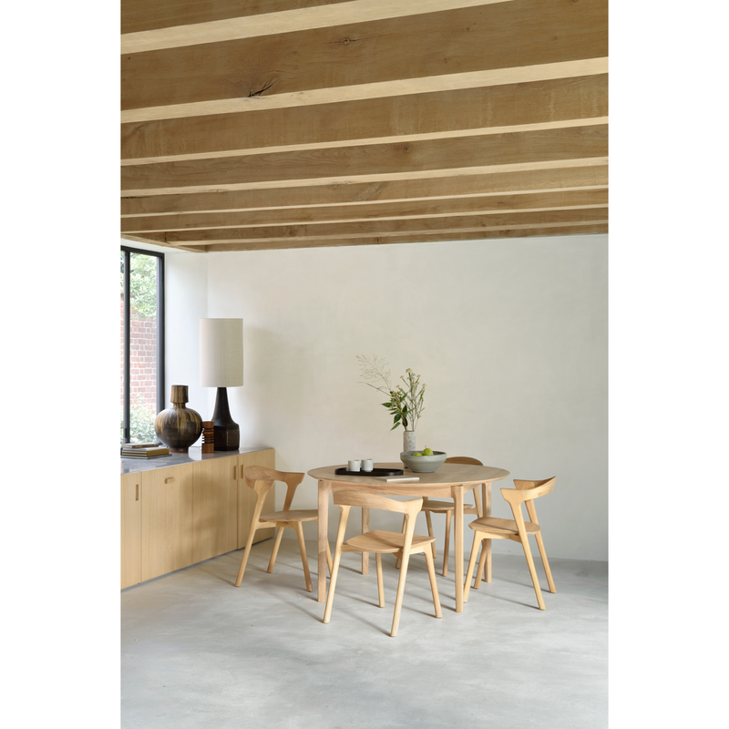 Oak Bok Round Extendable Dining Table