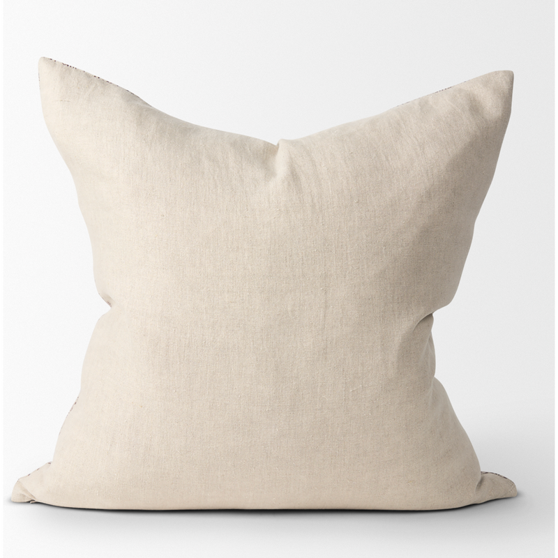 Jayne Cushion - Beige and Merlot