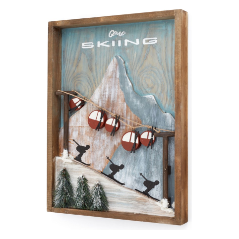 3D Ski Wall Decor