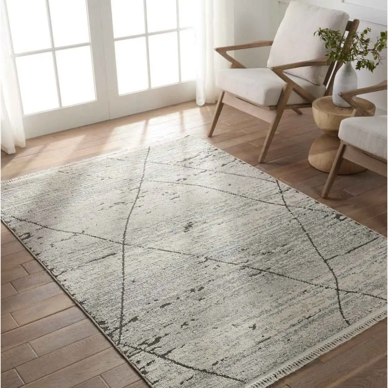 Lore Rug - Cream, Grey and Blue