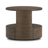 Matheus End Table in Grey French Oak